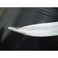 polyester white flat bag handle with plastic clips